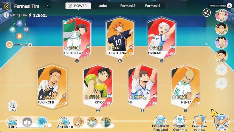 HAIKYU!! FLY HIGH Accounts SEA|Lvl 51|10 SPT|5 UR+Memo[Oikawa,Bokuto,Sakusa,H image 4