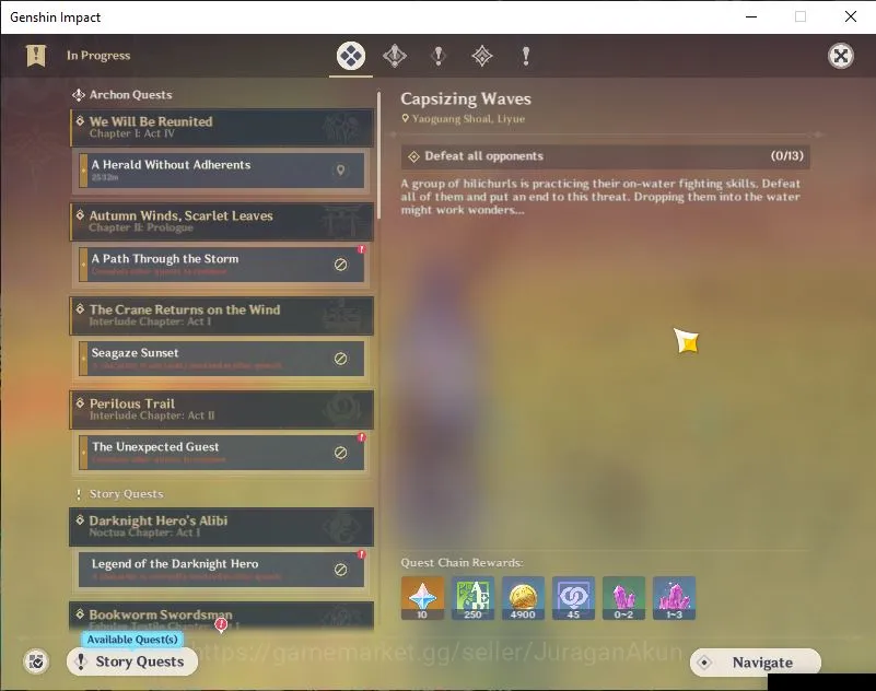 Genshin Impact Accounts ASIA|AR 59|13 Limited+6 [5*Weapon]|Raiden C2,Yelan image 5