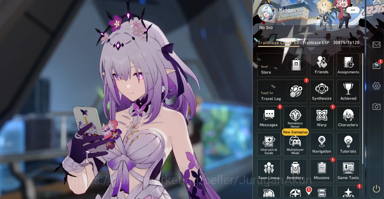 Honkai Star Rail Accounts Mid Game ASIA [TL68] 7 Limited (Castorice[E1+Sign], Boothill, Ruan Mei, Feixiao 2