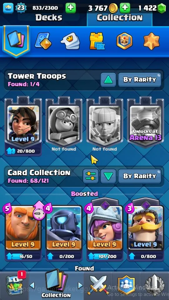 Clash Royale Accounts Midgame Lvl 23|Trophy 3555|KTL 9|Limited Skin| Card 68 | 2 Evo, 1 Legend, 17 Epic, 24 Rare, 26 Common 4