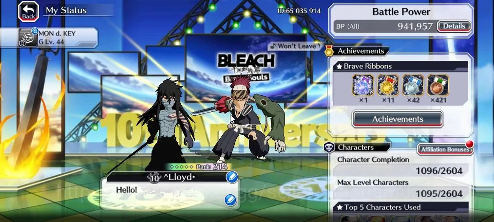 Bleach: Brave Souls High-End GLOBAL 42K Orb|4 MT(Renji TYBW25, Ichigo 9th, Aize image 1