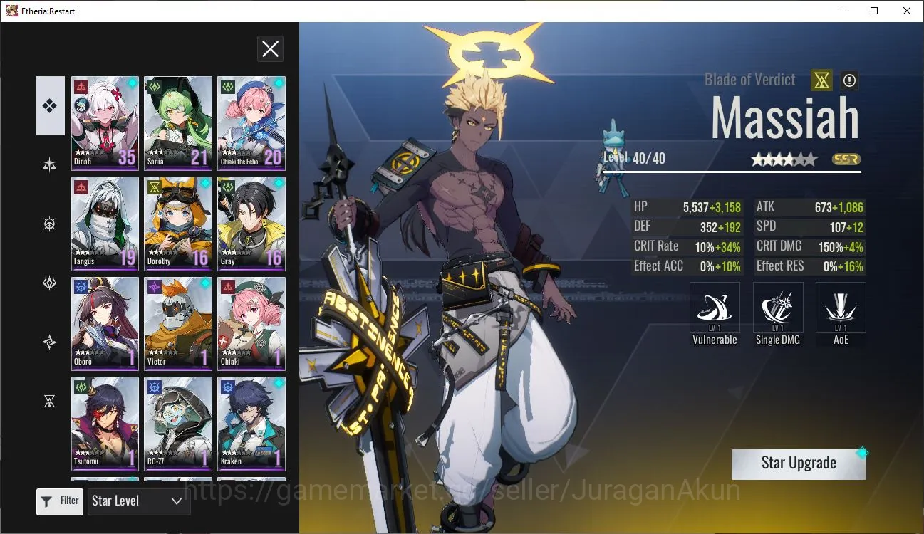 Global-S13|5 SSR(Lian,Massiah,Rilmocha,Mizusumi Aya,Xiada) 22 SR Animus |Male MC|Log Google| Check SS (ER913) Etheria: Restart Starter Global-S13|5 SSR(Lian,Massiah,Rilmocha,Mizusumi Ay image 1