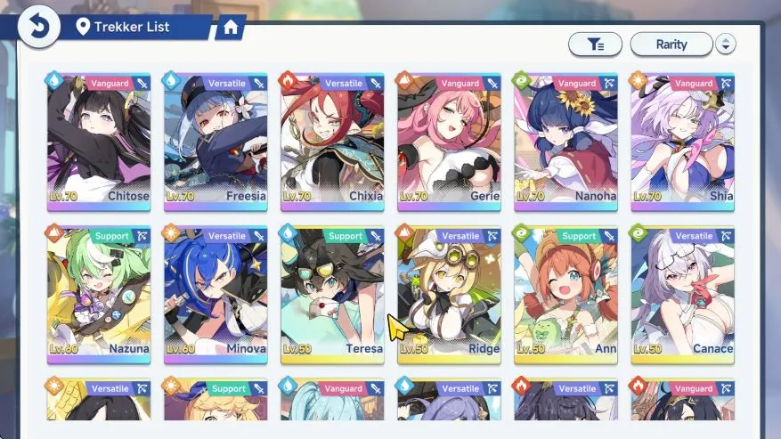Stella Sora Accounts GLOBAL Lv25|8 SSR (ChitoseT2+Sign,ShiaT2+Sign,GerieT1+Sign,Freesia+Sign,Minova+Sign,Etc)|12 SSR 2