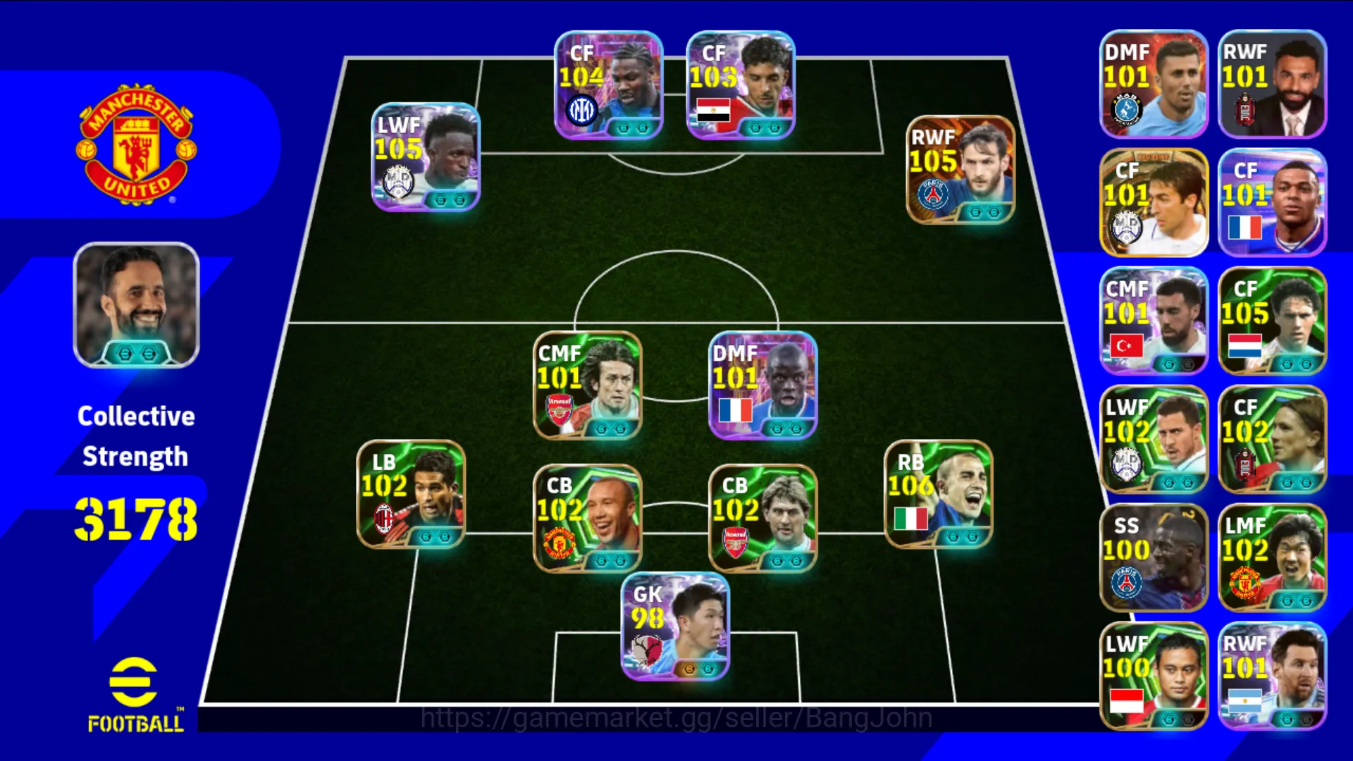 Power 3178 | Kvaratskhelia Big time blitz , Vinicius jr Show time , Turam Show time , omar marmoush show time |EFB172B eFootball Others Power 3178 | Kvaratskhelia Big time blitz , Vinici image 1