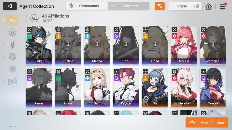 Chaos Zero Nightmare Accounts GLOBAL Lv28| 4SSR(Luke,Meilin,Haru,Kayron)+10SR(Cassius,Lucas,Selena,Nia,Beryl,Amir,etc)+6SR 6