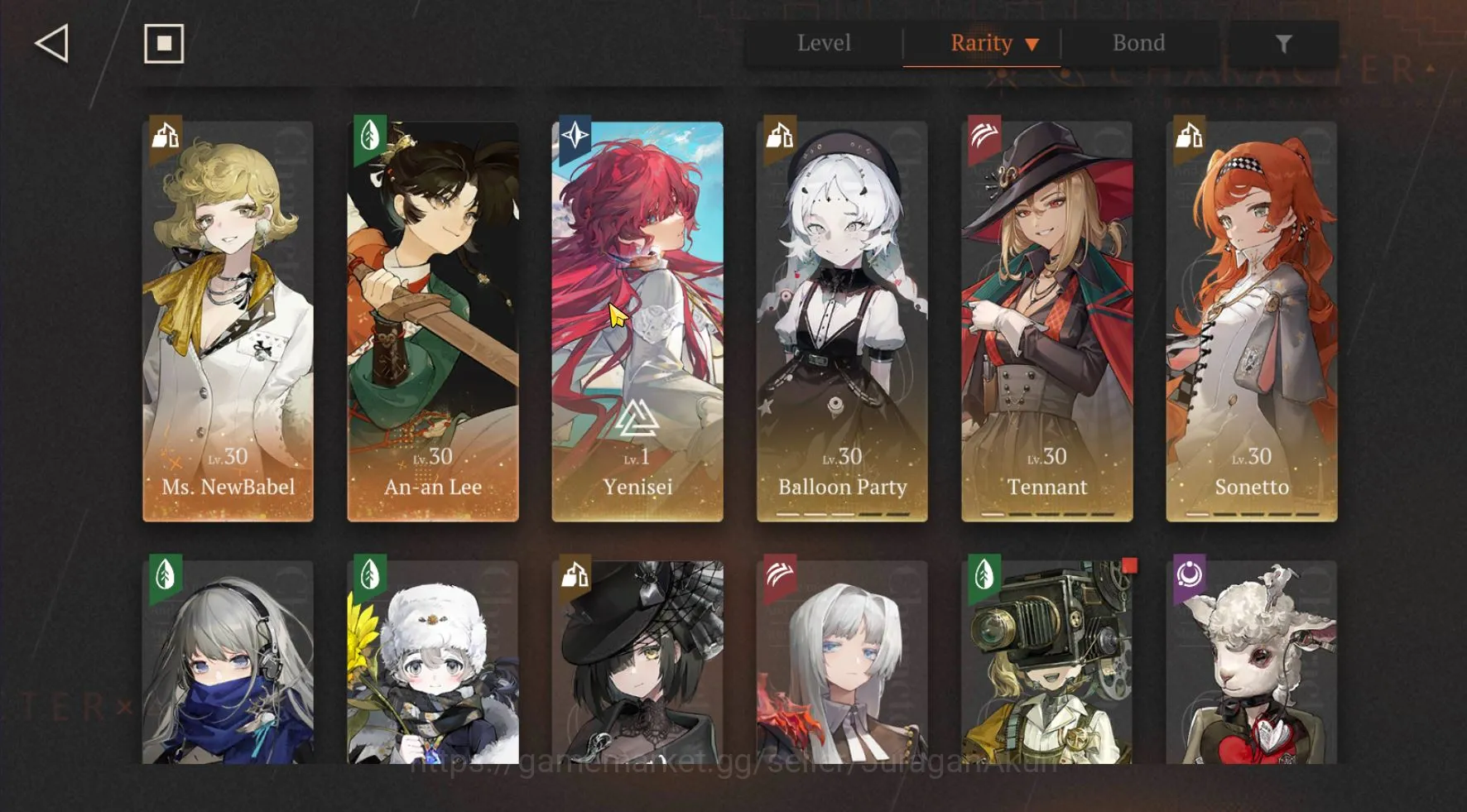 Reverse: 1999 Accounts Starter Lv 21 |Anjo Nala, Erza, Eternity, Sotheby, Semmelweis, Marcus, etc|8 Totaly 6 Stars|Email 6