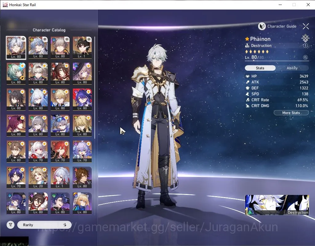 Honkai Star Rail Accounts Mid Game ASIA|TL 70|15 3