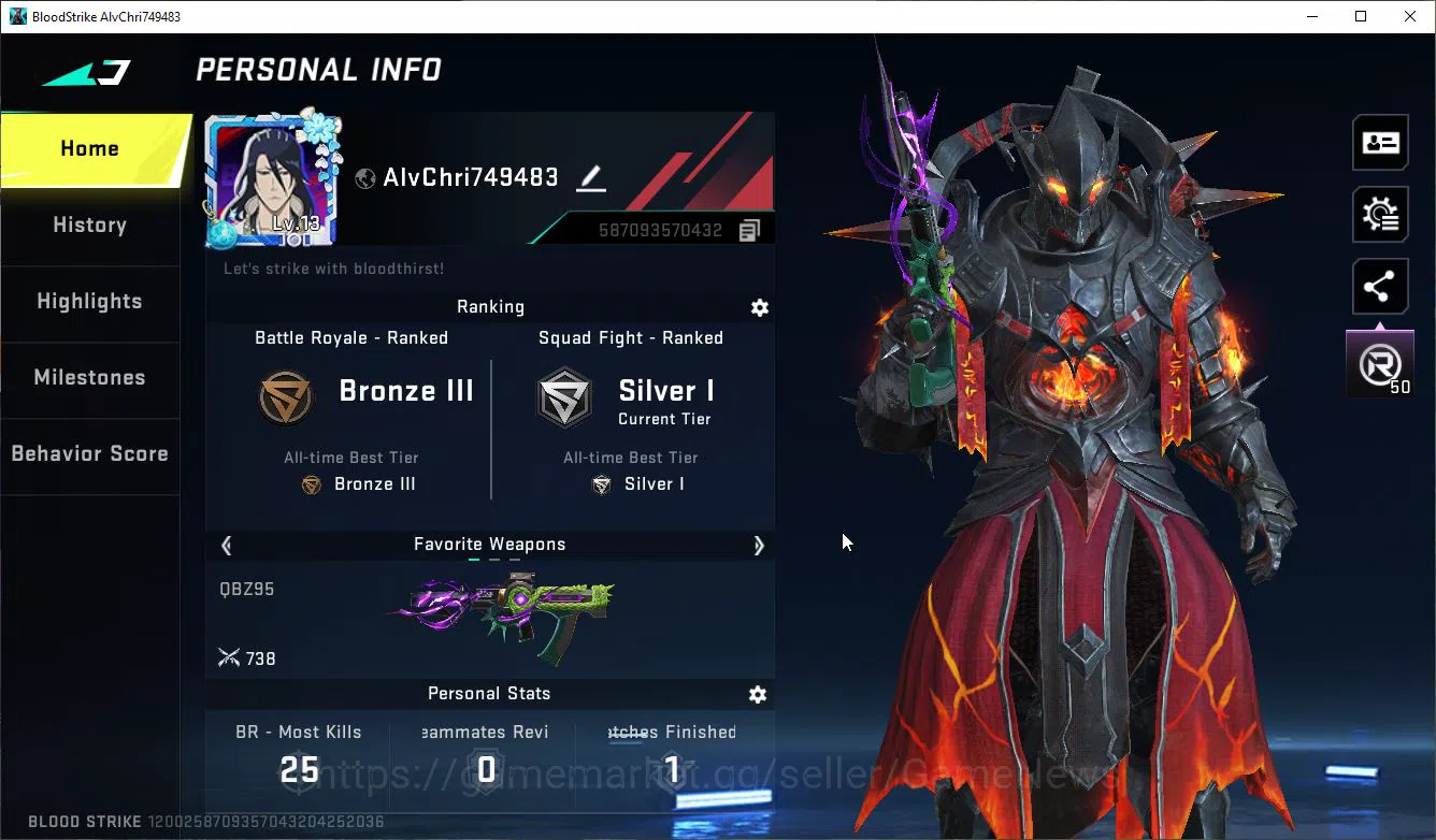 Blood Strike Accounts ASIA|STARTER +1 ULTRA JET - FLAME BORNE|2 Legendar image 2