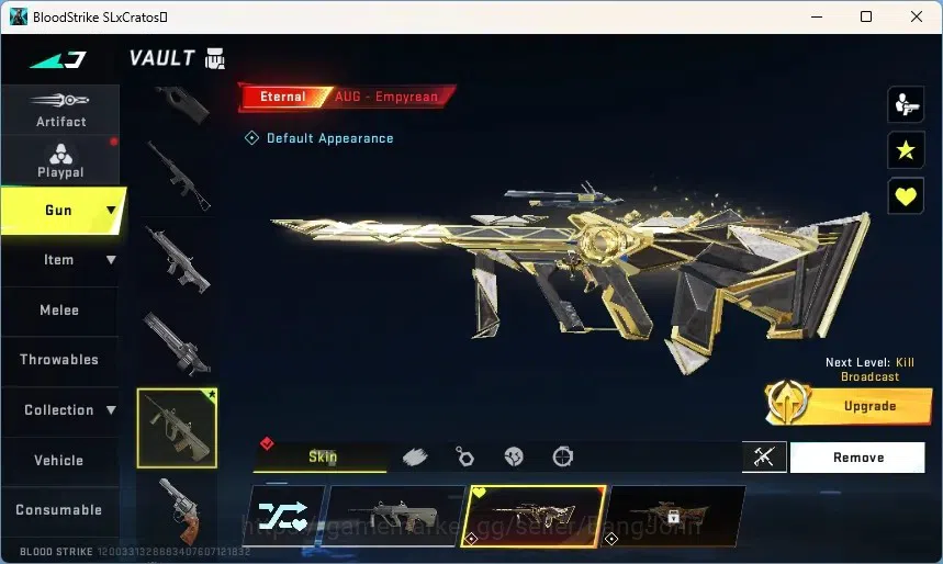 Blood Strike Accounts Others ASIA | 1 EVO:Fal | 1 Eternal:AUG-Empyrean | 1 Aot: FAL-Primal Giant | 2 Ultra Strikers | Check 2