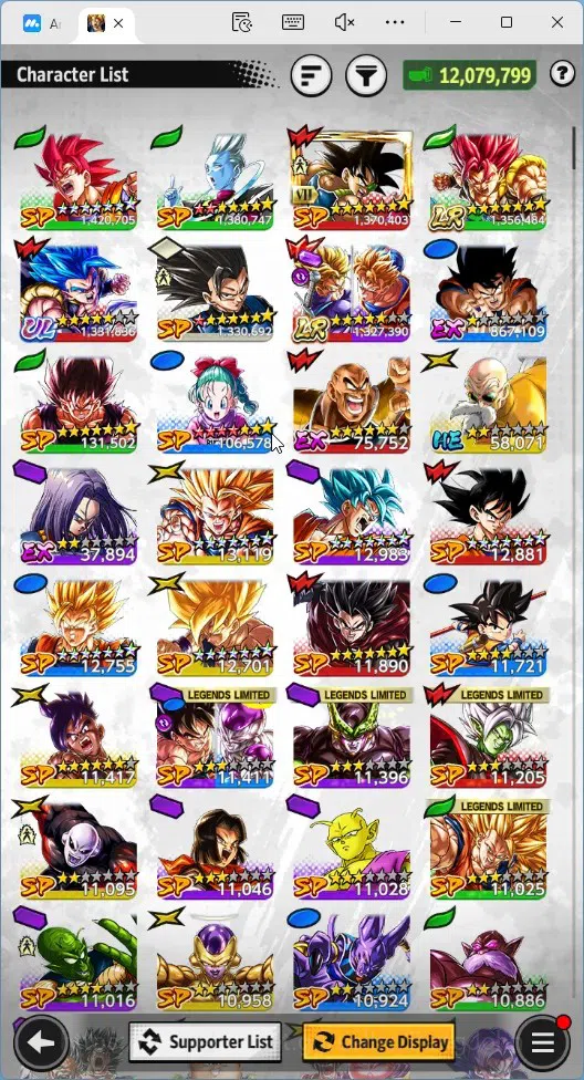 Dragon Ball Legends Accounts Global | Lvl 159|12M Total Power|47K CC|2 LR|1 UL| image 13
