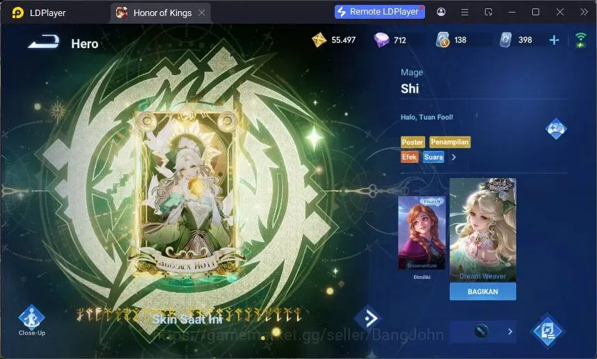 Honor of Kings Accounts Global | 112H 121S | AoT Mayene | LNY Da Qiao | Le image 18