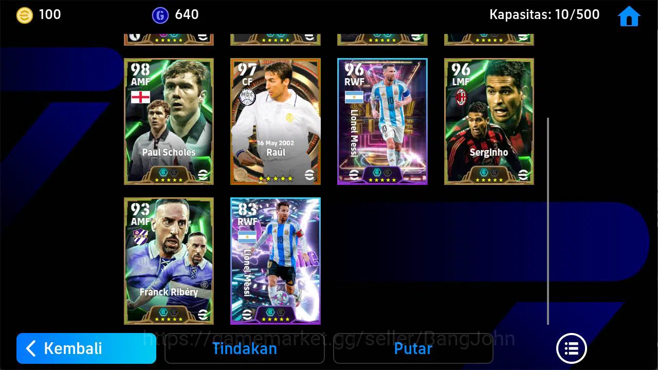 eFootball Accounts Others power 3132 | msn suarez, legend puskas, sevchenko epic, scholes epic, raul legend, serginho epic 5