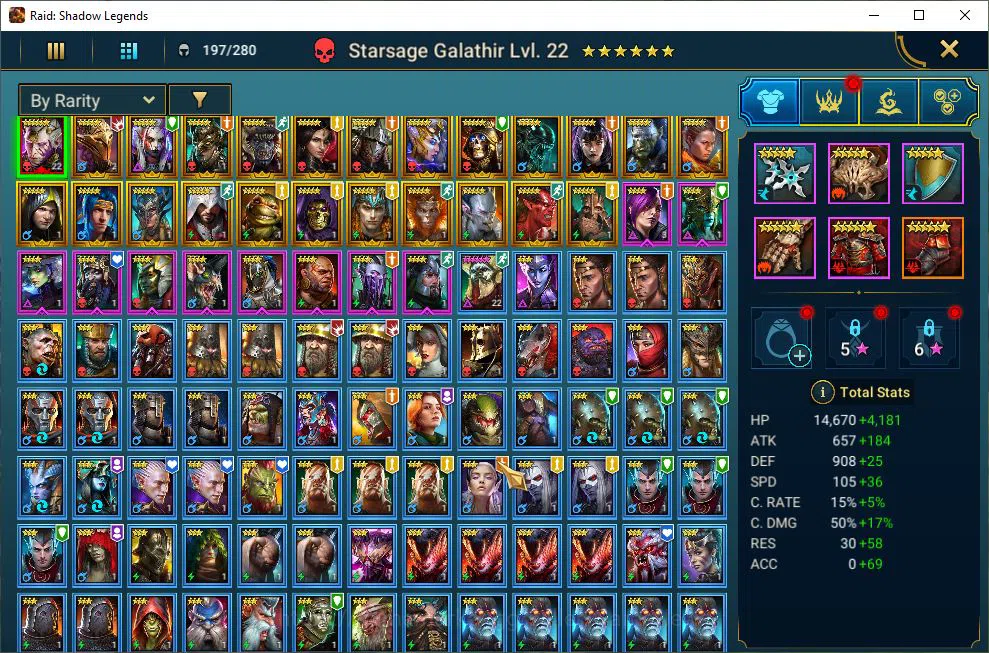 Raid: Shadow Legends Accounts Lv17 950K Power|1 Mythic(Galathir)|23 Legend(Ninja image 19