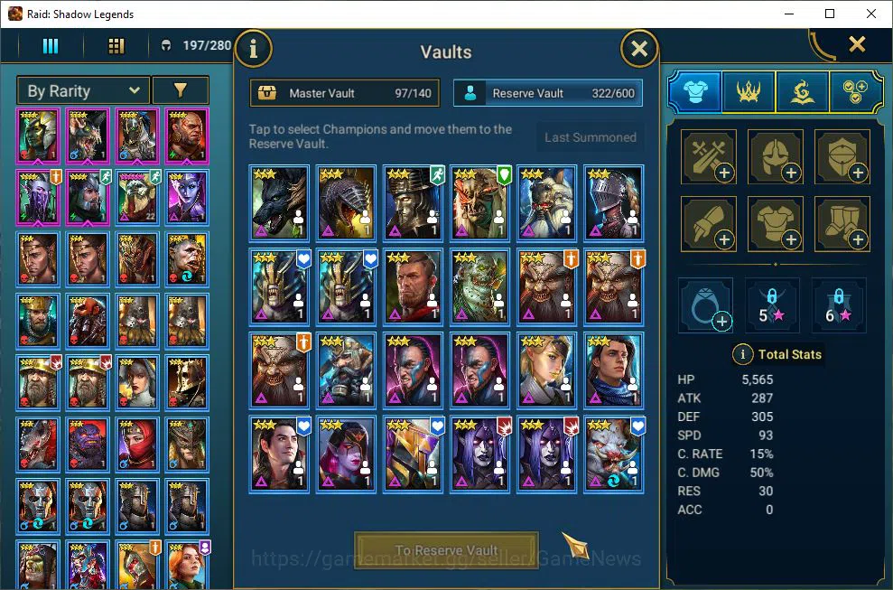 Raid: Shadow Legends Accounts Lv17 950K Power|1 Mythic(Galathir)|23 Legend(Ninja image 20