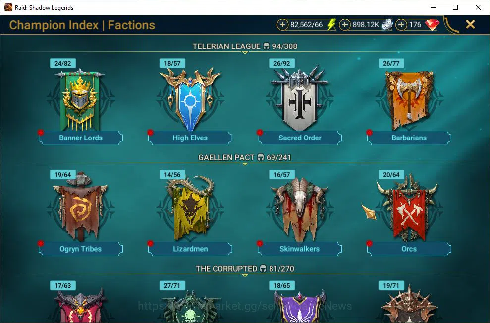 Raid: Shadow Legends Accounts Lv17 950K Power|1 Mythic(Galathir)|23 Legend(Ninja image 4