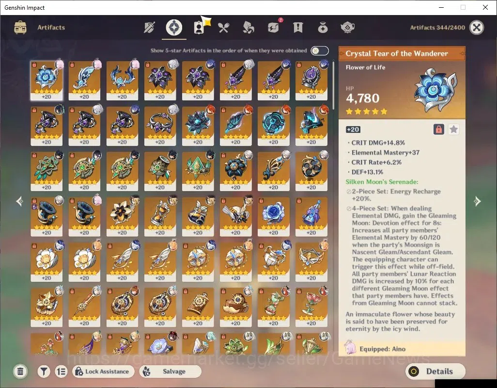 Genshin Impact Accounts End Game ASIA|ENDGAME|4 PremTeam|AR 60|24 16