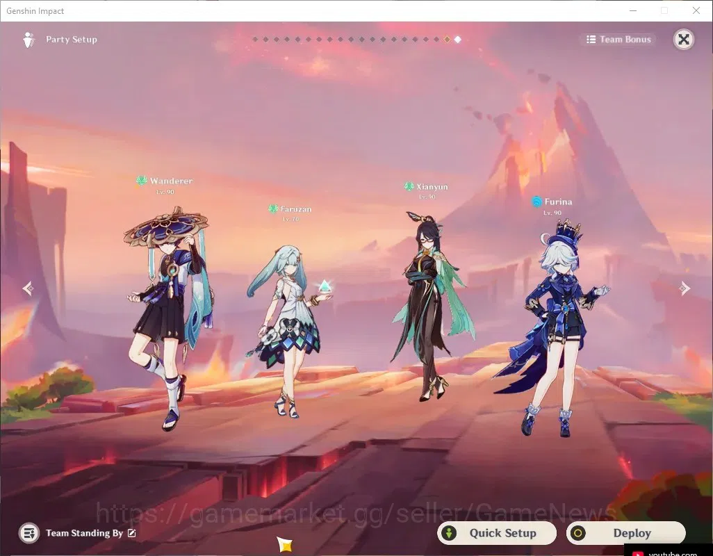 Genshin Impact Accounts End Game ASIA|ENDGAME|4 PremTeam|AR 60|24 4