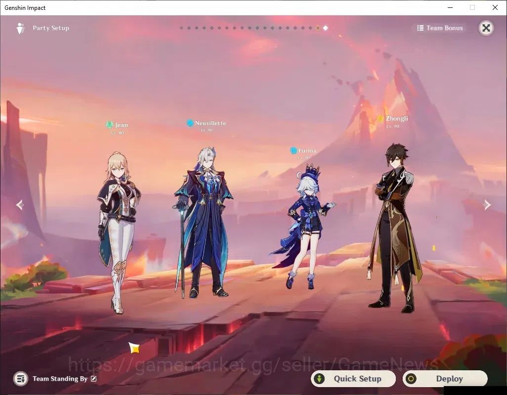 Genshin Impact Accounts End Game ASIA|ENDGAME|4 PremTeam|AR 60|24 5