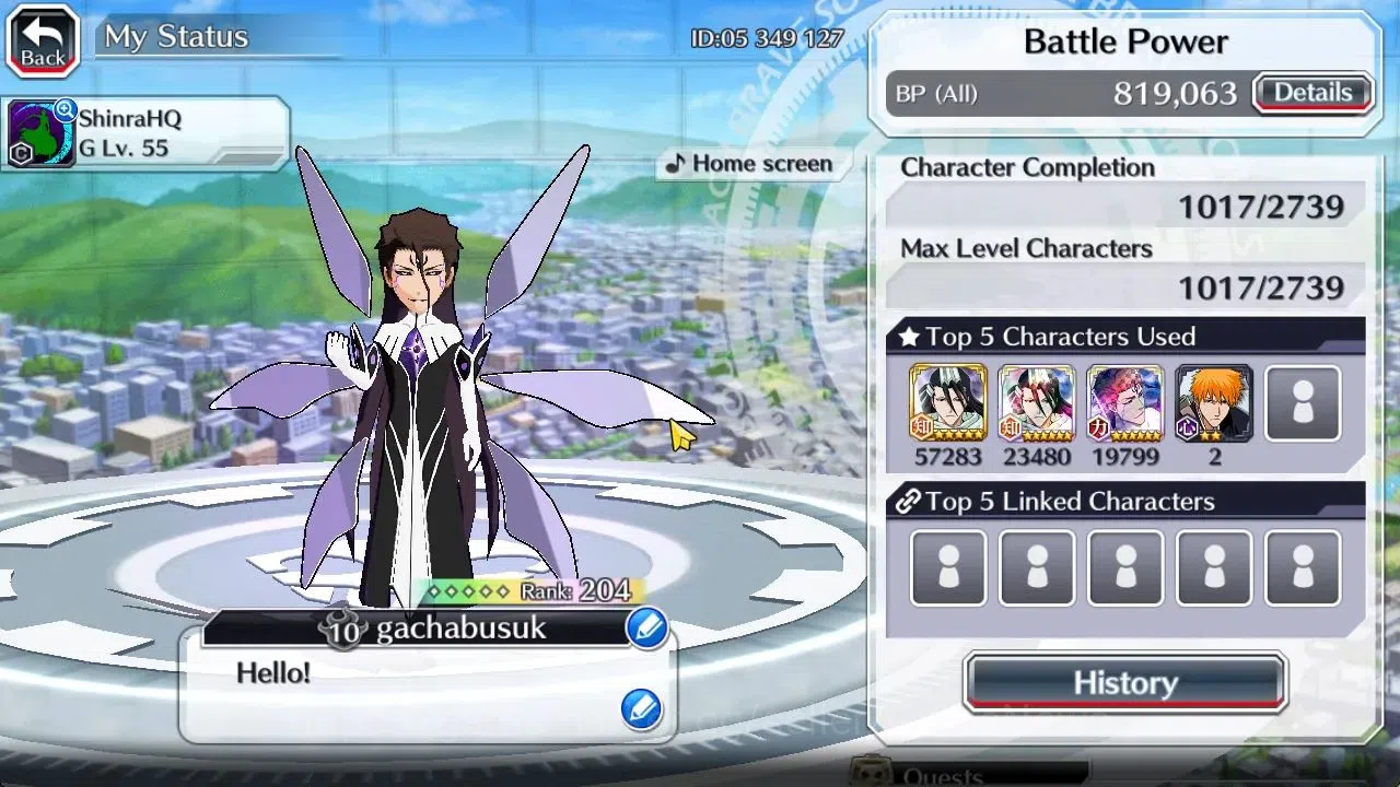 Bleach: Brave Souls Accounts [GLOBAL]51K Orb|10th Anniv Ichigo,Rukia,Nemu TYBW2 image 3