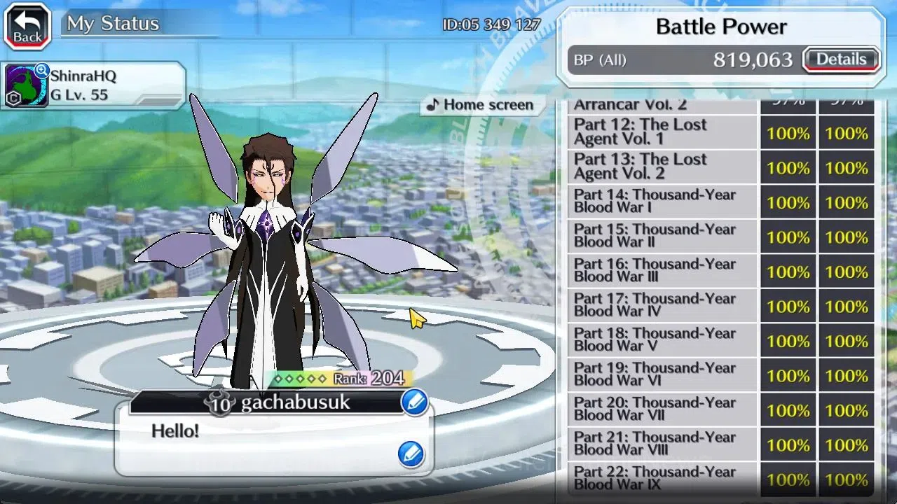 Bleach: Brave Souls Accounts [GLOBAL]51K Orb|10th Anniv Ichigo,Rukia,Nemu TYBW2 image 5
