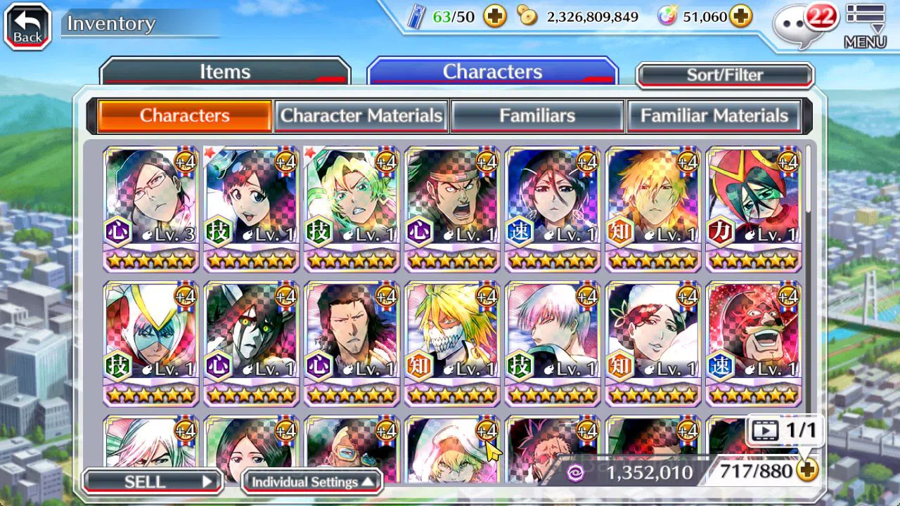 Bleach: Brave Souls Accounts [GLOBAL]51K Orb|TYBW26[Giselle,Candice],TYBW25[Ury image 11