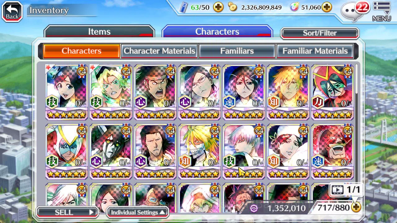 Bleach: Brave Souls Accounts [GLOBAL]51K Orb|TYBW26[Giselle,Candice],TYBW25[Ury image 12