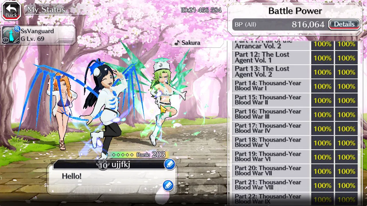Bleach: Brave Souls Accounts [GLOBAL]51K Orb|TYBW26[Giselle,Candice],TYBW25[Ury image 19
