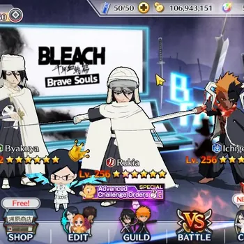 Bleach: Brave Souls Accounts Starter Global|284K BP|Fresh Story|Byakuya,Rukia,Ichigo,Yukio,Riruka TYBW26|Ichigo