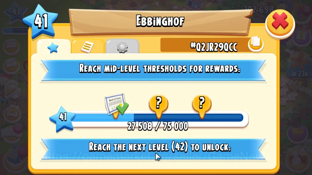 Hay Day Accounts Level 41 | Barn Storage 1100 + Silo Storage 625 | 202k Coins, 59 Diamonds |CN ON|Log Supercell ID|Take 10