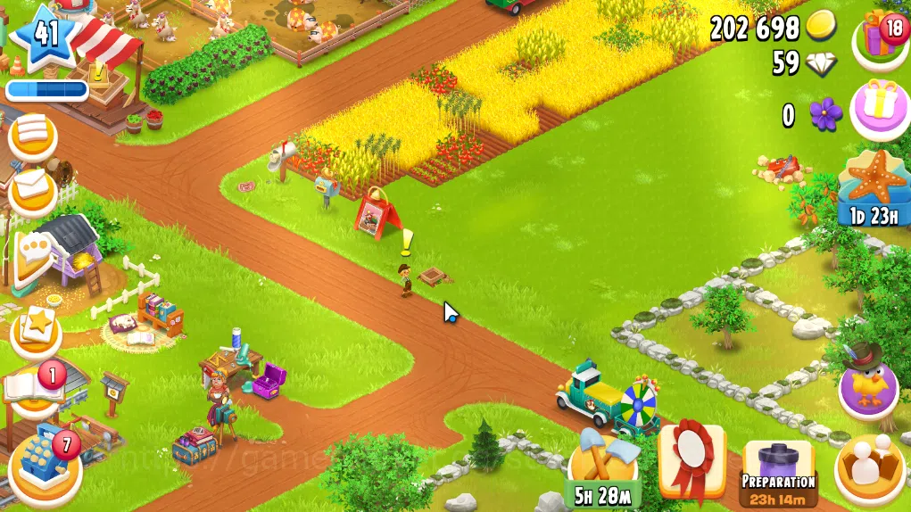 Hay Day Accounts Level 41 | Barn Storage 1100 + Silo Storage 625 | 202k Coins, 59 Diamonds |CN ON|Log Supercell ID|Take 3