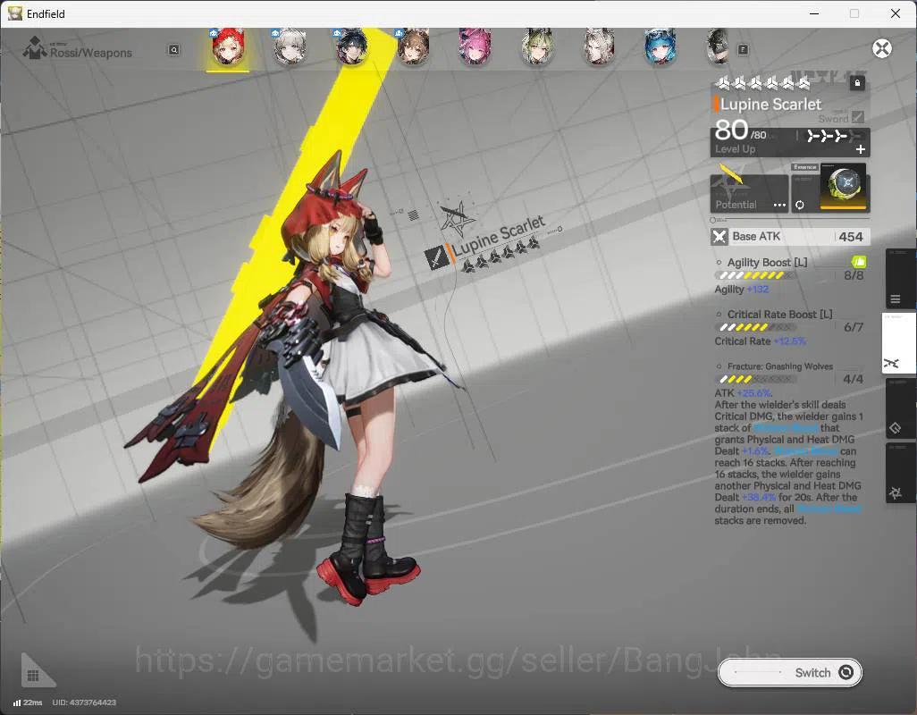 Arknights: Endfield Accounts ASIA | LVL 54| WP 6s 14| Rossi sign, Gilberta sign, Yvonne, lifeng, pogra, Last rite sign 12