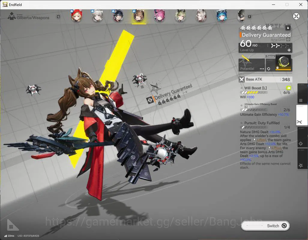 Arknights: Endfield Accounts ASIA | LVL 54| WP 6s 14| Rossi sign, Gilberta sign, Yvonne, lifeng, pogra, Last rite sign 13