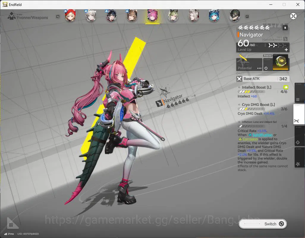 Arknights: Endfield Accounts ASIA | LVL 54| WP 6s 14| Rossi sign, Gilberta sign, Yvonne, lifeng, pogra, Last rite sign 14