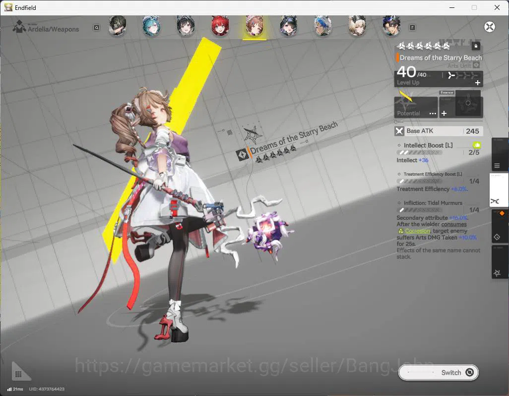 Arknights: Endfield Accounts ASIA | LVL 54| WP 6s 14| Rossi sign, Gilberta sign, Yvonne, lifeng, pogra, Last rite sign 18
