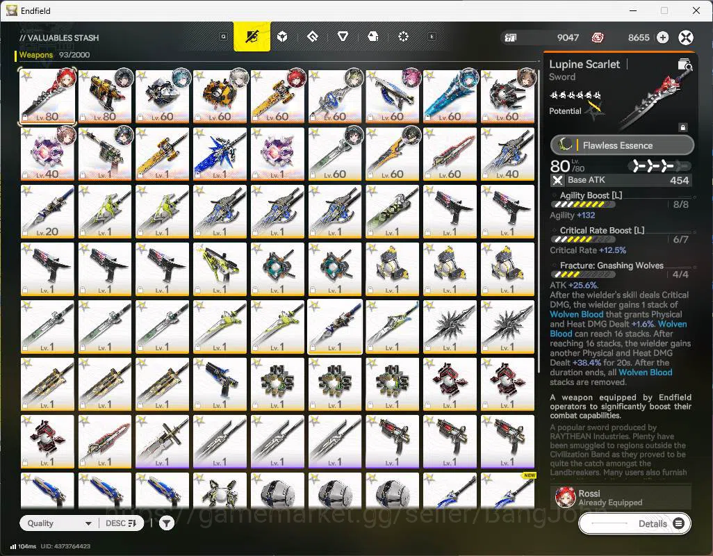 Arknights: Endfield Accounts ASIA | LVL 54| WP 6s 14| Rossi sign, Gilberta sign, Yvonne, lifeng, pogra, Last rite sign 6