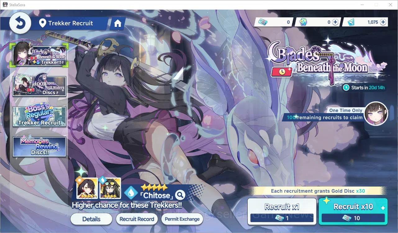 Stella Sora Accounts GLOBAL | Frest Starter Chitose+Sign, Nanoha + 1075 Stellanite Dust + Fresh Story | Log Yostar | Check 4