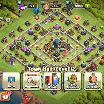 Clash of Clans Accounts High-End LV 112|TH 12-BH 7|HH 6|Limited Skin|BK 51,AQ 50,GW 21,MP 29|BM 15|Free CN OFF|Protect