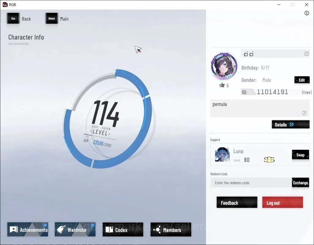 Punishing: Gray Raven Accounts End-Game Asia|Lv 114|SSS+ Secator,SSS+ T Decryptor,SSS+ B Ardeo,SSS+ Jetavie D,SSS+ Yata 1