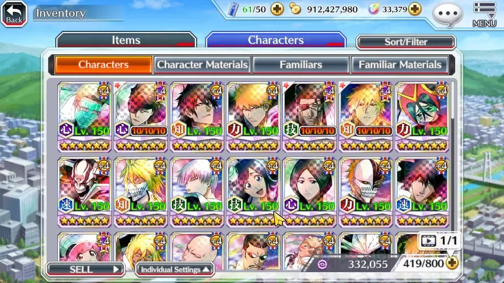 Bleach: Brave Souls Accounts Starter Global|33 Orbs|Fresh All Story|TYBW26 Robert,Aizen,Shunsui,2 New Ichigo,10th 1