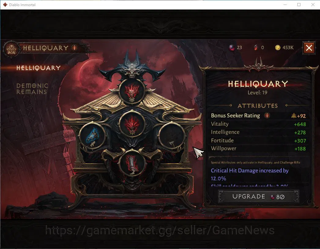 Diablo Immortal Accounts SEA - Vasily|Lv60(318)|Necromancer|24k CR|Reso 510 image 11