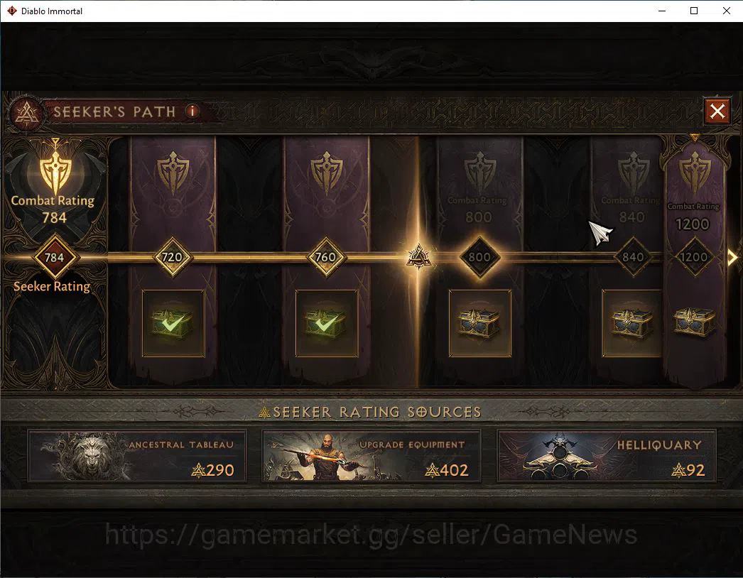 Diablo Immortal Accounts SEA - Vasily|Lv60(318)|Necromancer|24k CR|Reso 510 image 12