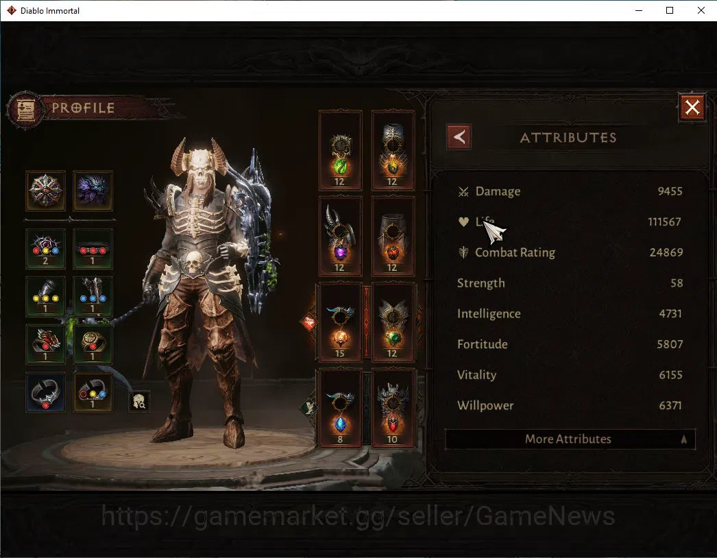 Diablo Immortal Accounts SEA - Vasily|Lv60(318)|Necromancer|24k CR|Reso 510 image 4