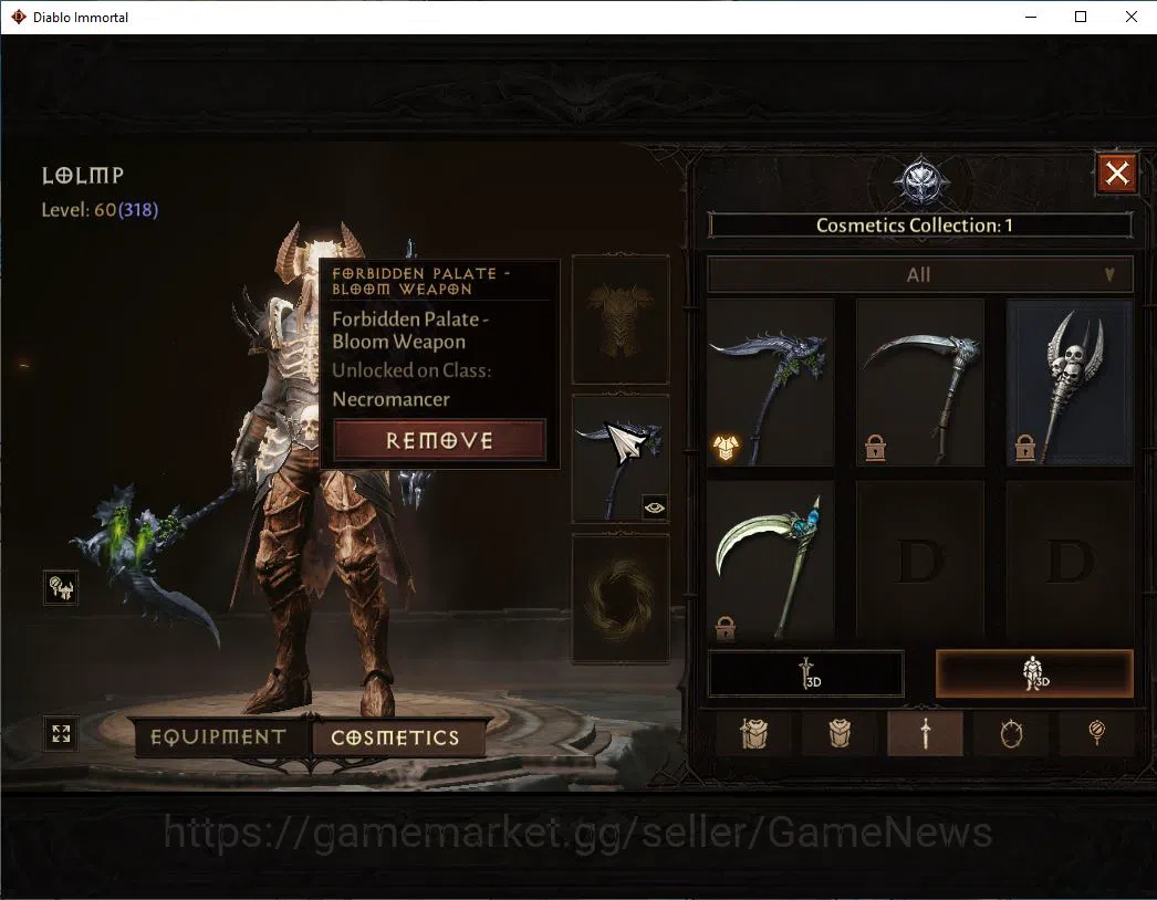 Diablo Immortal Accounts SEA - Vasily|Lv60(318)|Necromancer|24k CR|Reso 510 image 9