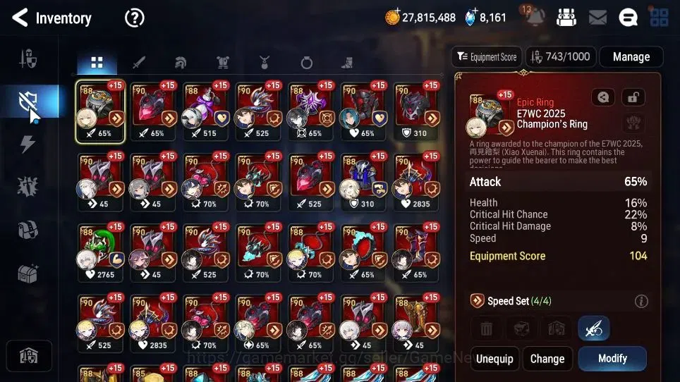 Epic Seven Accounts GLOBAL Unverif|New Era|10 ML[Notos,LOTScales,NM Lu image 13