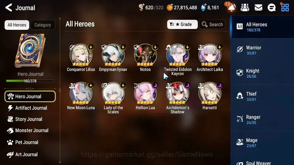 Epic Seven Accounts GLOBAL Unverif|New Era|10 ML[Notos,LOTScales,NM Lu image 6