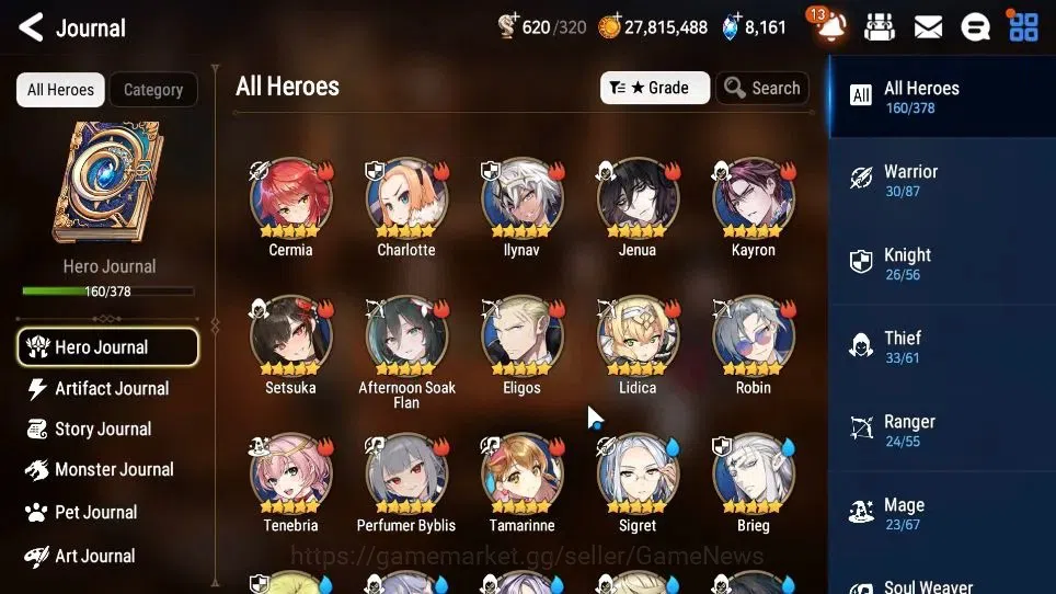 Epic Seven Accounts GLOBAL Unverif|New Era|10 ML[Notos,LOTScales,NM Lu image 7