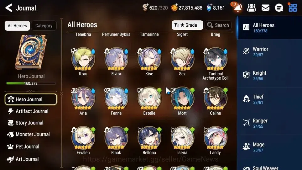 Epic Seven Accounts GLOBAL Unverif|New Era|10 ML[Notos,LOTScales,NM Lu image 8