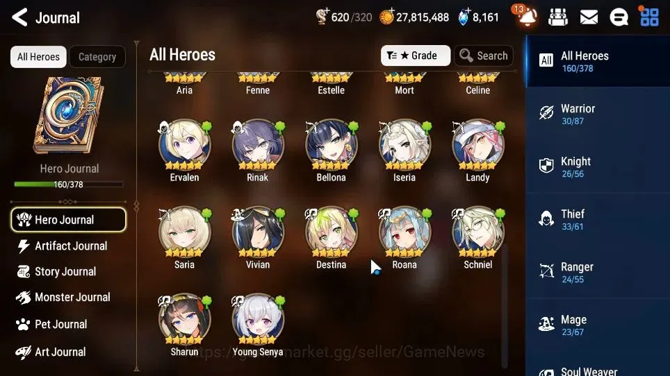 Epic Seven Accounts GLOBAL Unverif|New Era|10 ML[Notos,LOTScales,NM Lu image 9