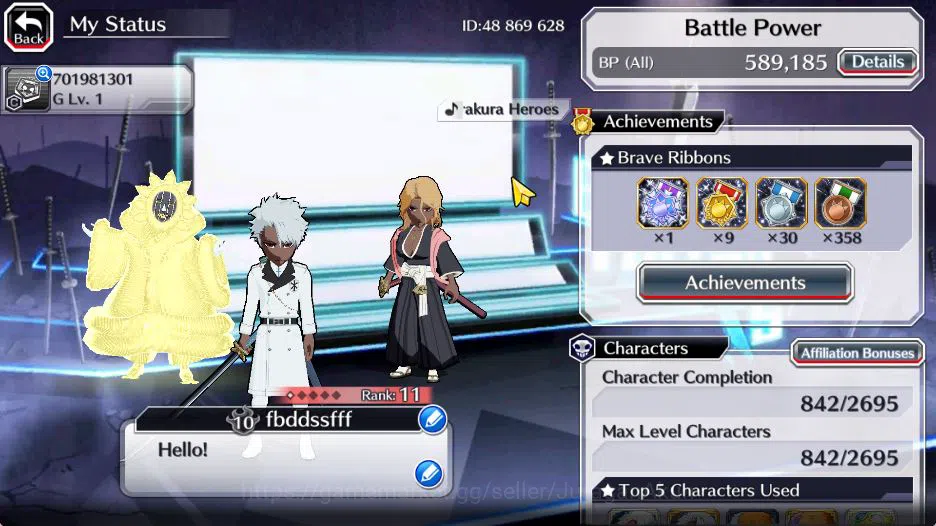 Bleach: Brave Souls Accounts [GLOBAL]43K Orbs|Trio TYBW25(Toshiro,Rangiku,Mayur image 2