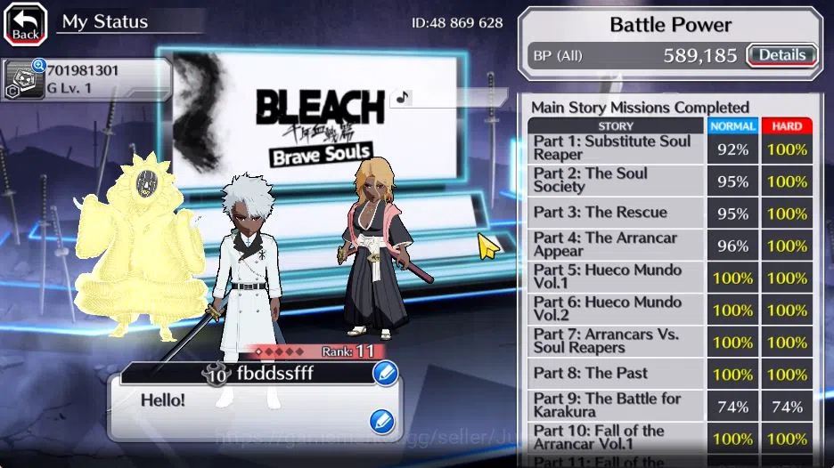 Bleach: Brave Souls Accounts [GLOBAL]43K Orbs|Trio TYBW25(Toshiro,Rangiku,Mayur image 3
